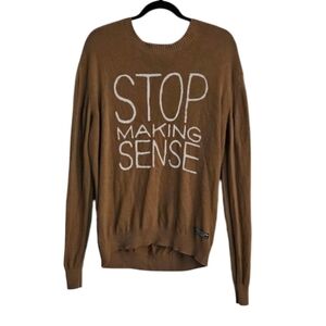 🎉2X HP🎉 Undercover Jun Takahashi "Stop Making Sense" Cotton Crewneck 4 (US10)
